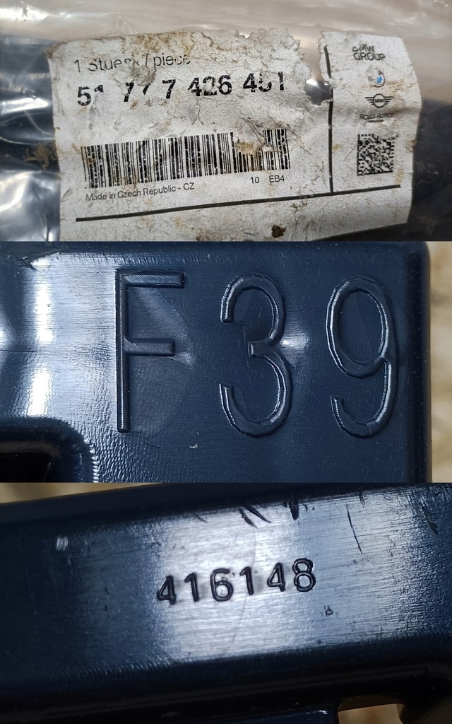 фото №9, Bmw x2 f39 направляющая кронштейн порог левый задняя 51777426451