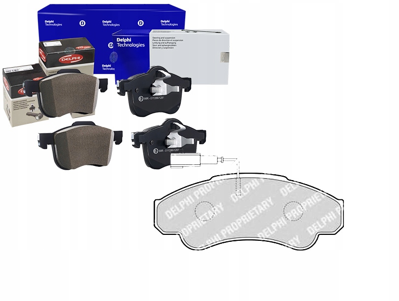 фото №1, Delphi тормозные колодки тормозные citroen jumper fiat ducato