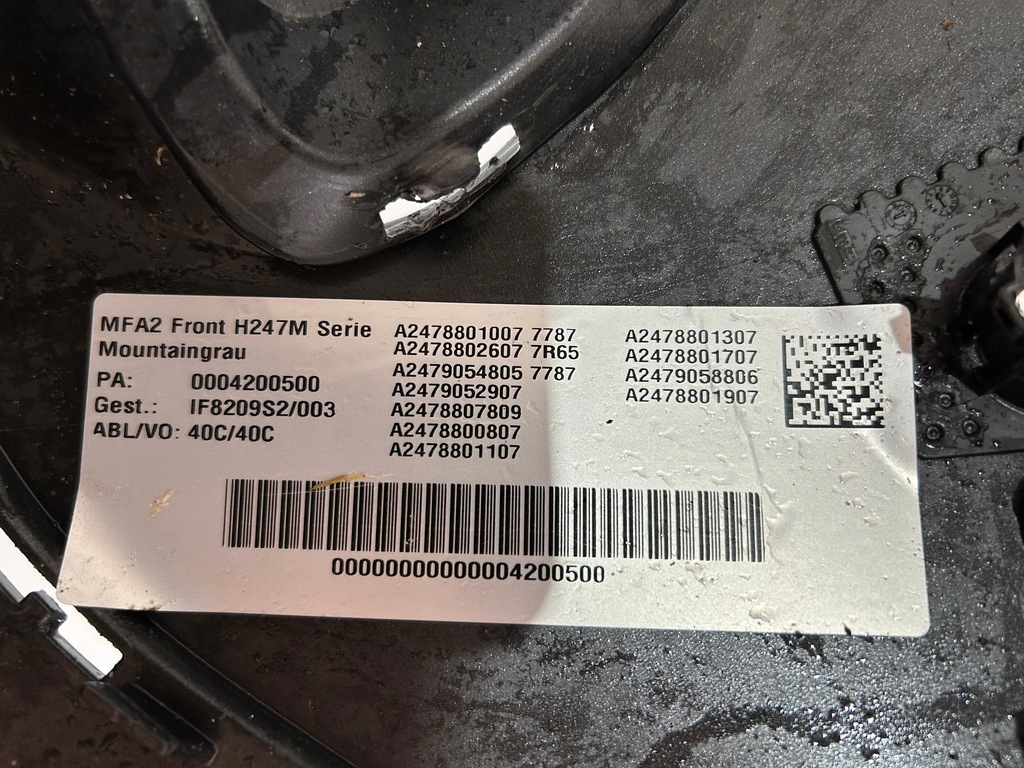 фото №9, Mercedes gla ii lift h247 бампер перед передний a2478859309