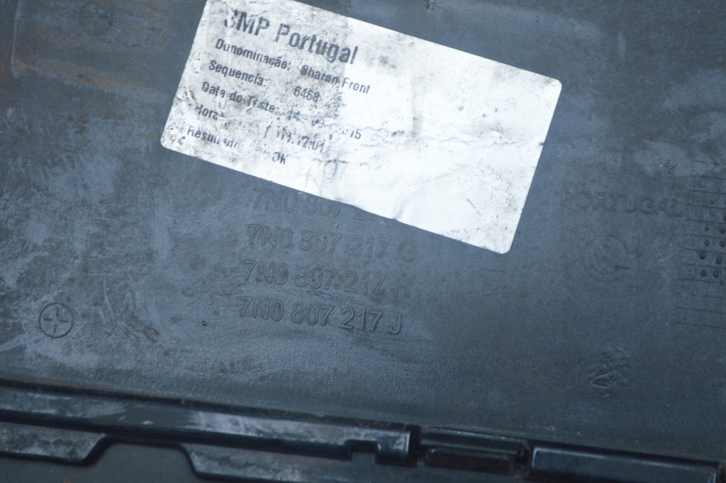 Vw sharan 7n0 10- бампер перед передний 4pdc 7n0 решётка радиатора Оригинал