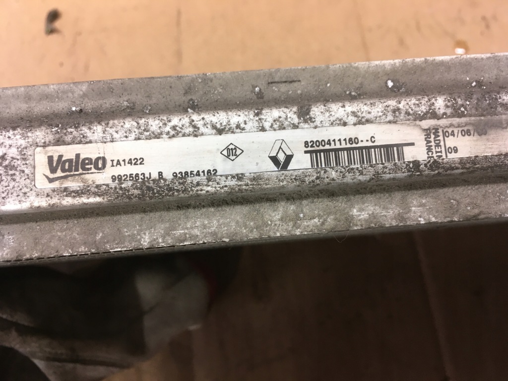 фото №2, Інтеркулер renault trafic vivaro primastar 2.0 dci 8200411160