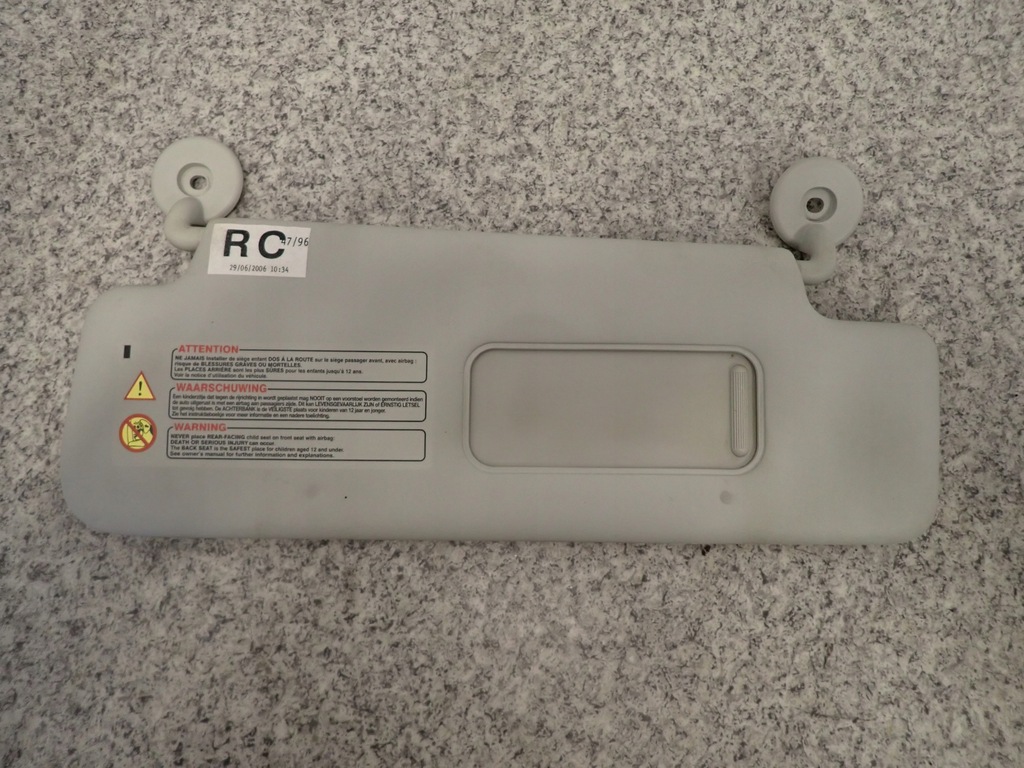 фото №4, Nissan micra k12 03- козырёк солнцезащитный правый