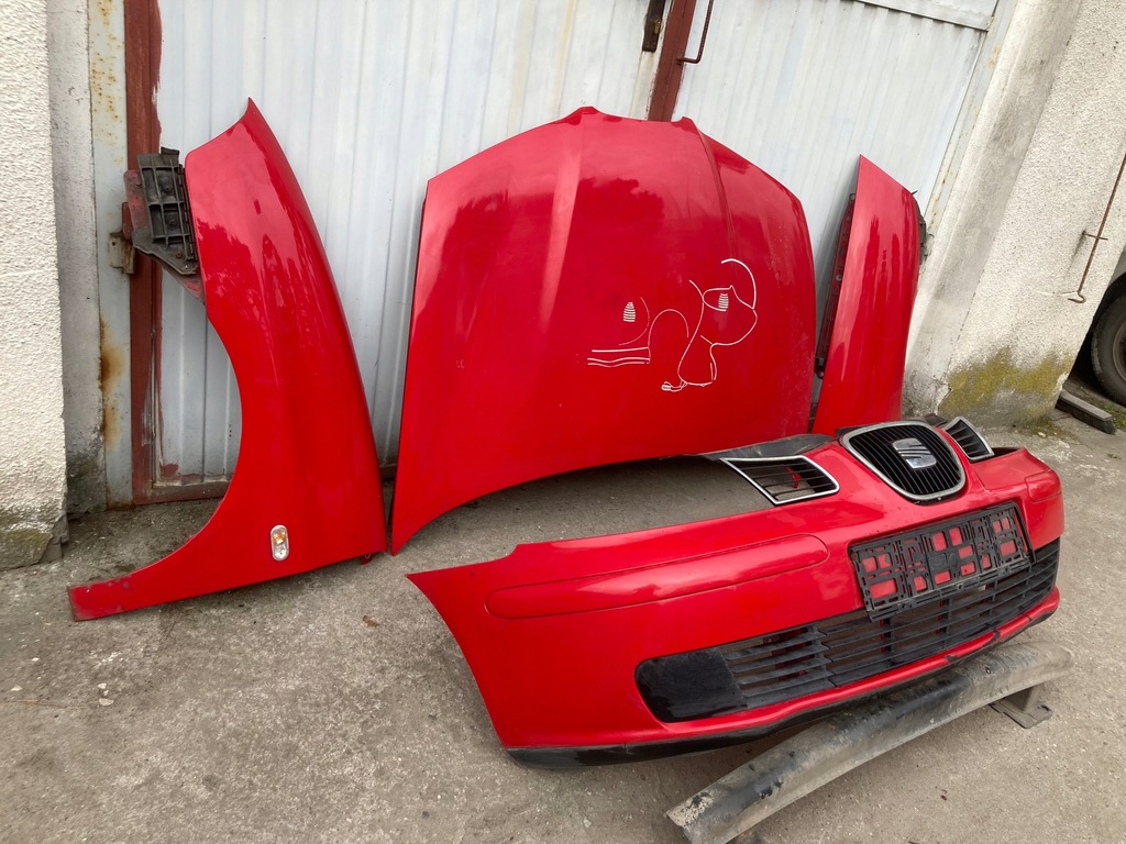 фото №11, Seat ibiza 6l iii ls3h cordoba 2001-2006 крыло левый капот лампа pas правый