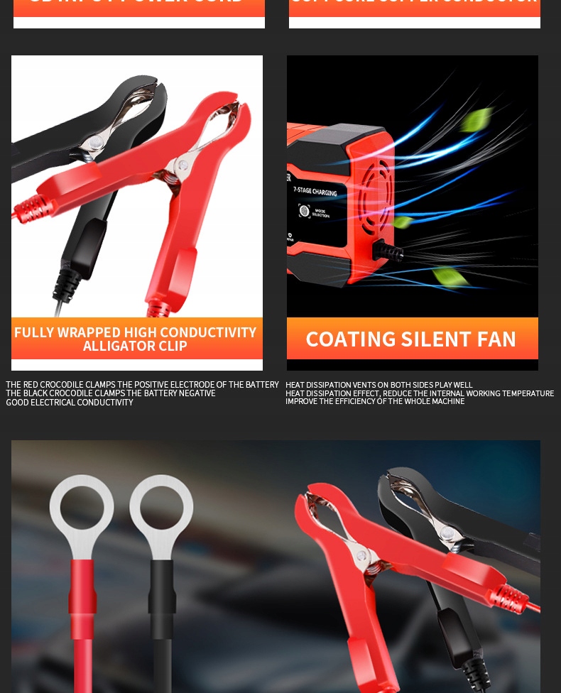 фото №13, Зарядний пристрій акумуляторів автомобільних 12v-24v w pełni автоматична 12v 10a цифровий зарядний пристрій автомобільна