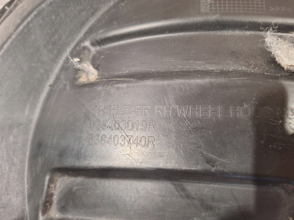 фото №4, Підкрилок перед праве 638403019r renault koleos i 07-