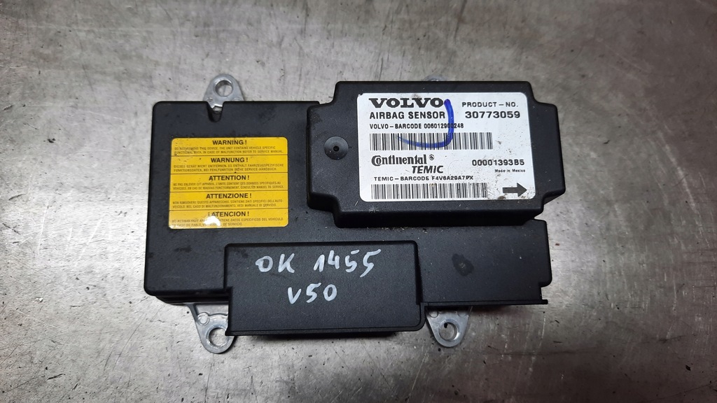 фото №1, Датчик подушка безпеки 30773059 volvo v50 04-12r