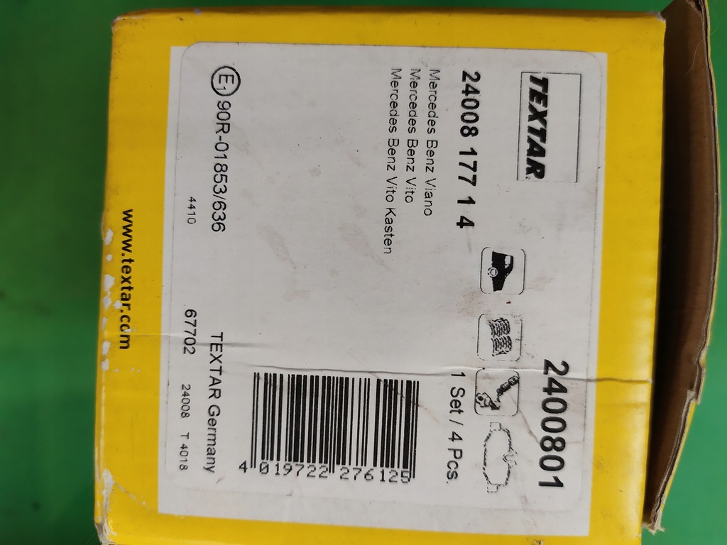 фото №10, Тормозные колодки тормозные задняя mercedes vito viano w639