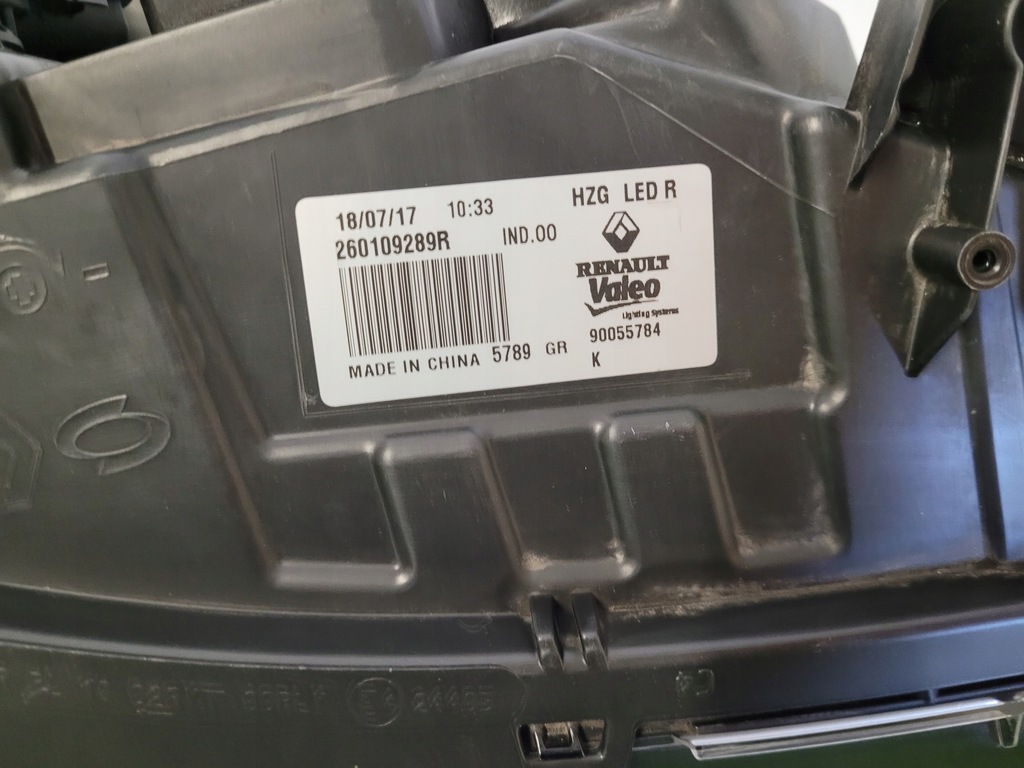 фото №12, Renault koleos ii 2 lift full led pure vision правый лампа правая 260109289r
