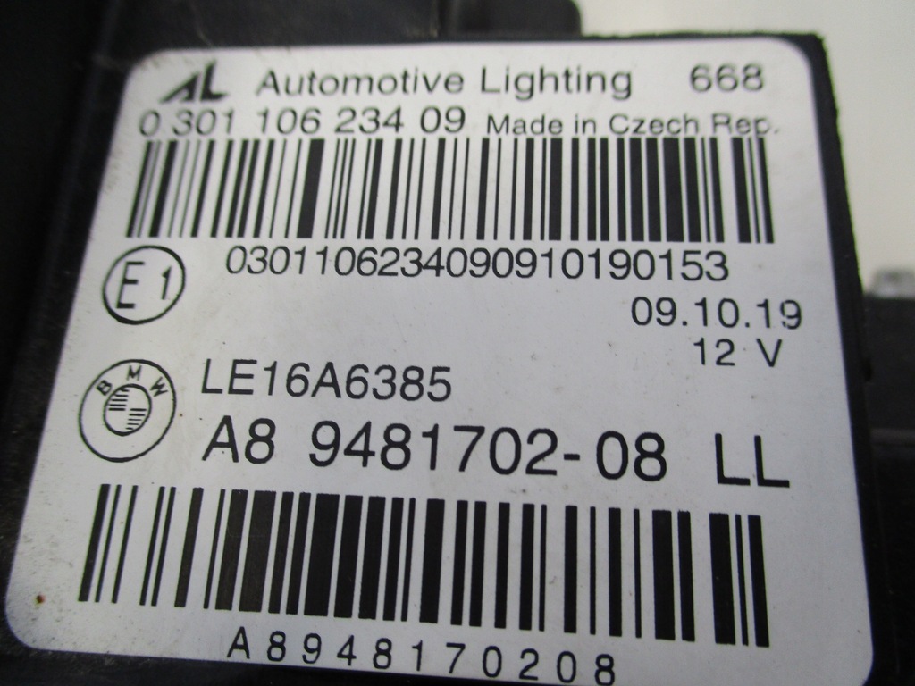 фото №6, Лампа full led bmw 3 g20 g21 9481701 левая