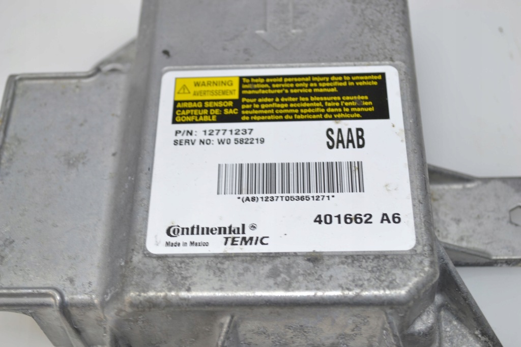 фото №2, Датчик модуль подушка безопасности saab 93 9-3 12771237