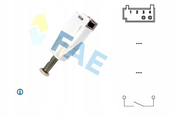 фото №12, Вимикач світла стоп fiat punto / grande punto
