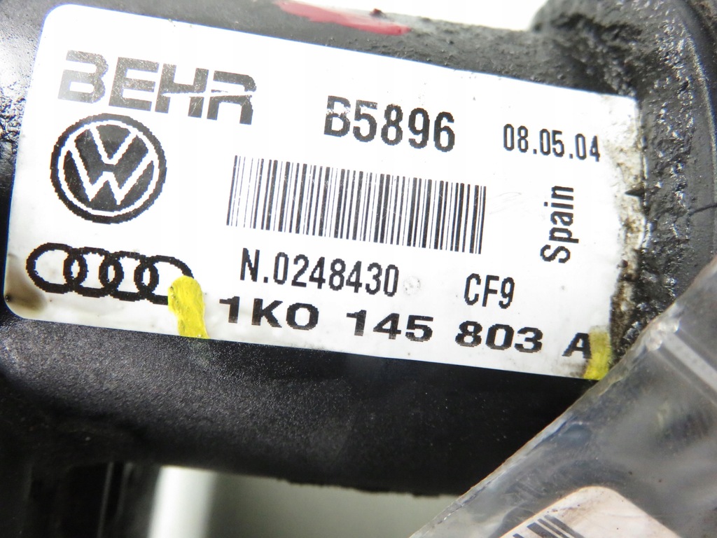 фото №7, Интеркулер vw touran 2.0 tdi 1k0145803a