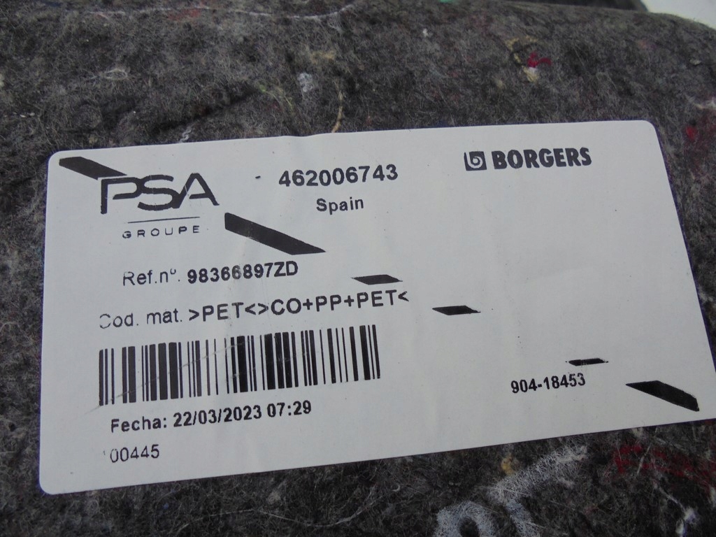 фото №6, Обшивка обивка багажника правый задняя citroen e-c4 c4 3 iii 23r. 98366897zd