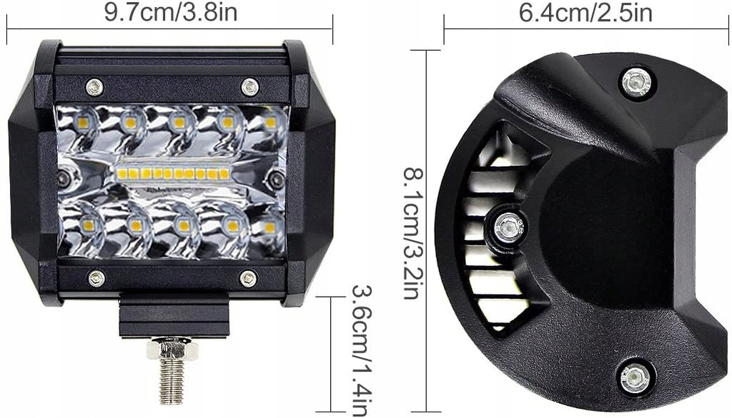 фото №8, Лампа рабочая противотуманная фара led 60w sprinter crafter lt