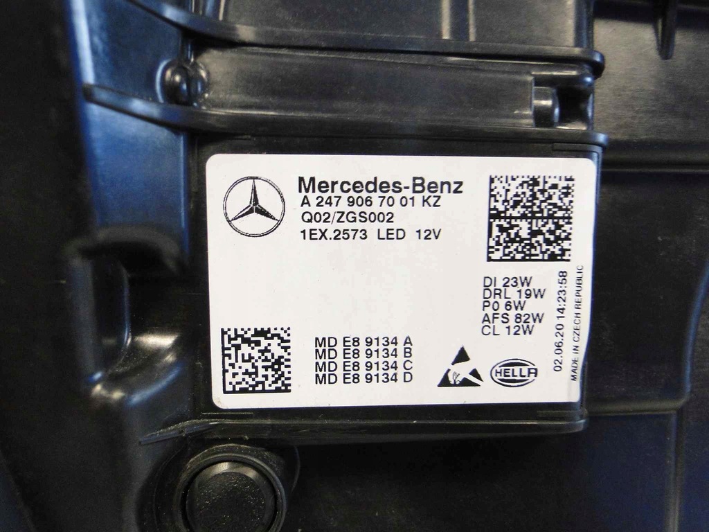 фото №15, Mercedes gla h247 247 лампа правая multibeam led