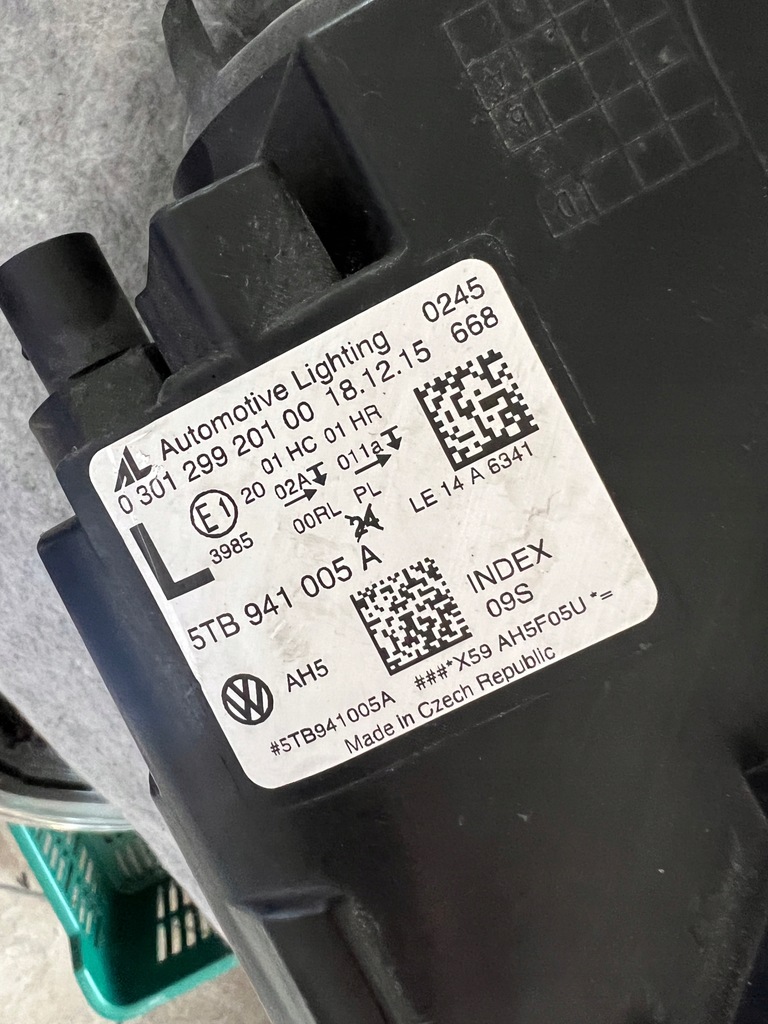 фото №8, Vw touran 15- 5ta ліва лампа передня