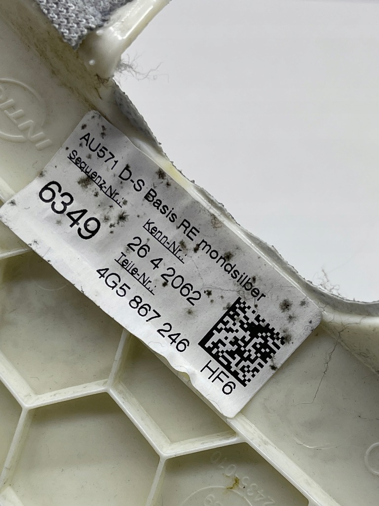 фото №9, Audi a6 c7 sedan захист обшивка стійка стельовий оббивка задня права