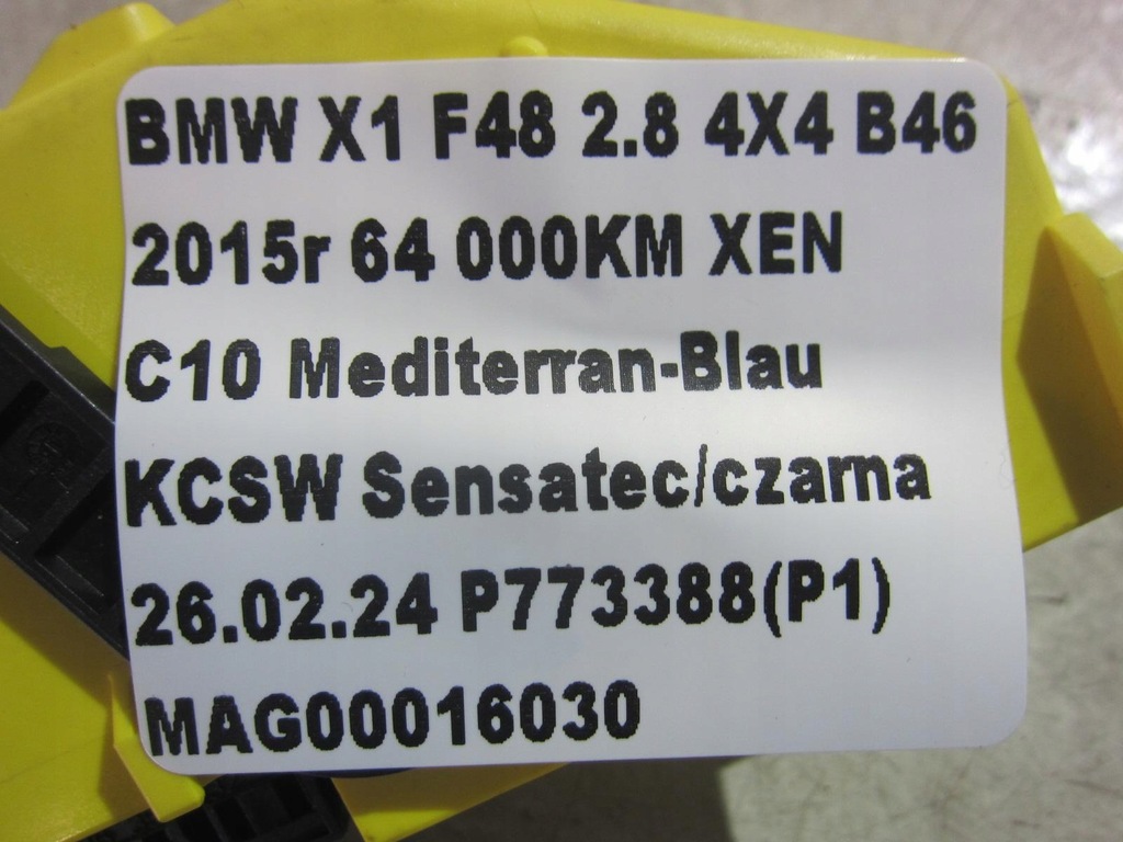 фото №11, Bmw x1 f48 штекер колодка сидіння електричний джгут лівий перед 9328853