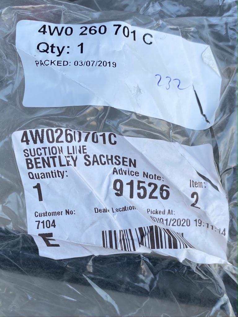 фото №5, Bentley continental gt gtc flying труба 4w0260701c