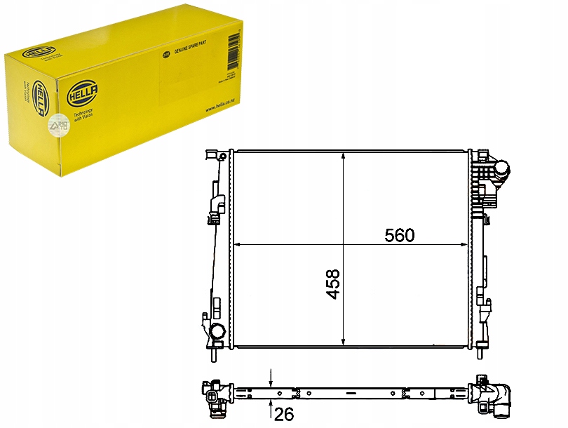 фото №1, Радиатор wody renault trafic ii 2.0 dci 115 jl0h
