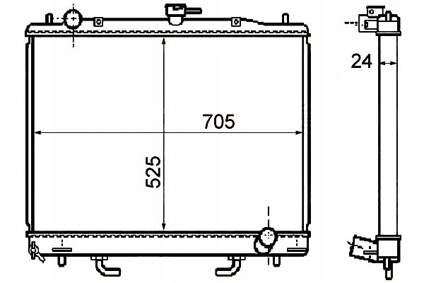 Купити Hella радіатор води mitsubishi montero 3.2 di-d