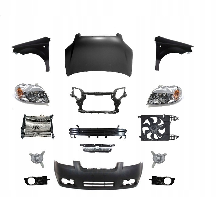 Купити Aveo перед капот крила бампер лампа ремінь