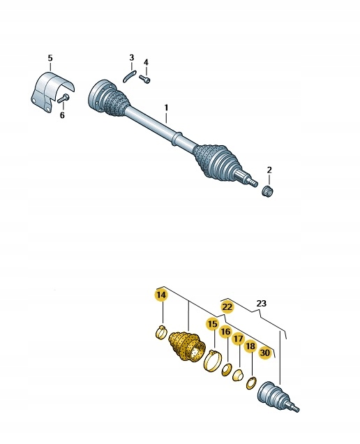 фото №2, Aso захист шарнір зовнішня audi