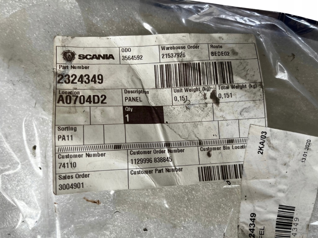 фото №9, Заглушка капот scania r s nowe оригінал