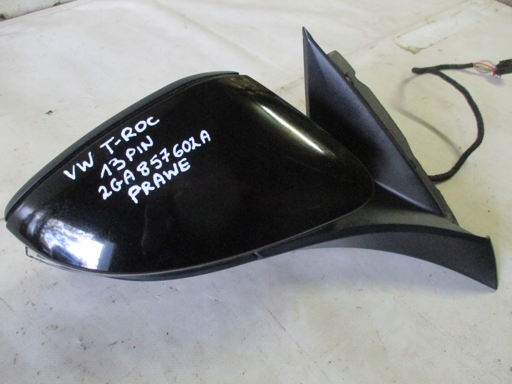 фото №1, Зеркало правое vw t-roc 13 pin europa 17r- 2ga857602a