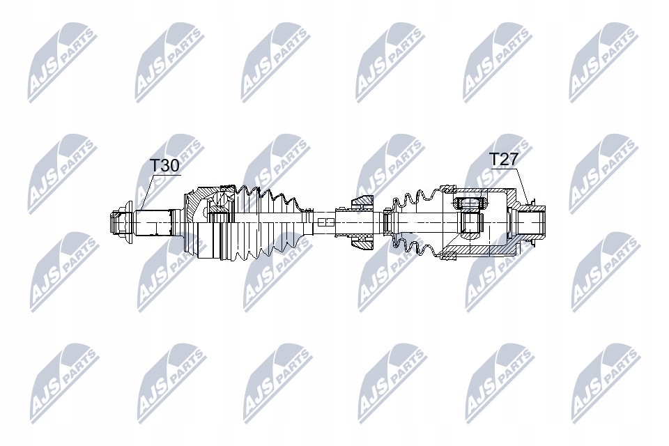 Nty приводной вал приводная honda accord 08- /левая, 5atm/ Доставка