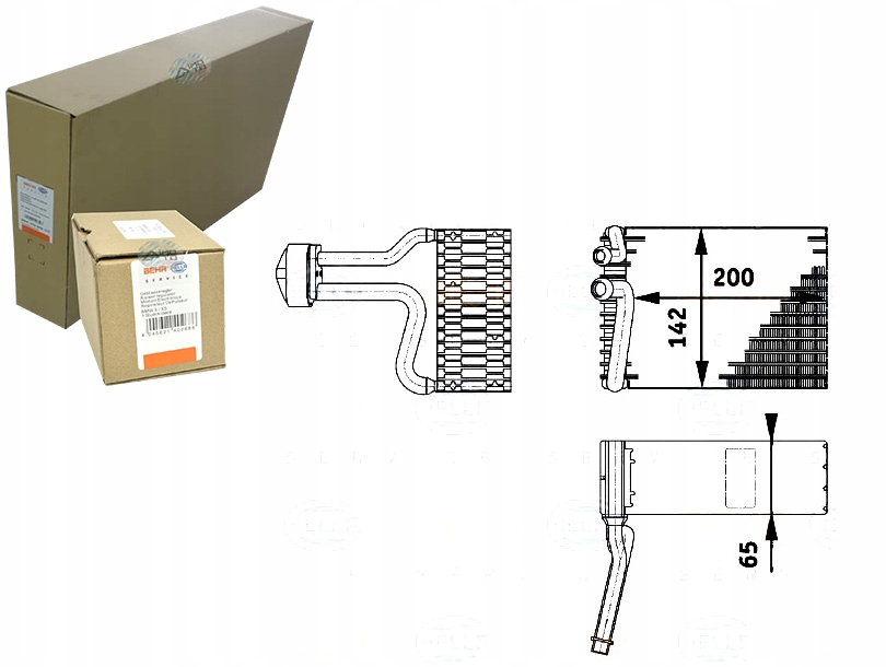фото №1, Испаритель кондиционера [behr hella]
