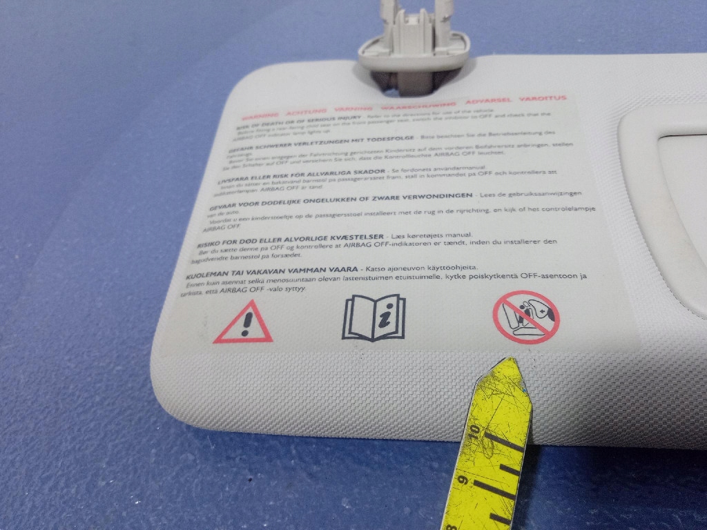 фото №6, Renault laguna iii козырёк защита солнцезащитная правая 964000023r