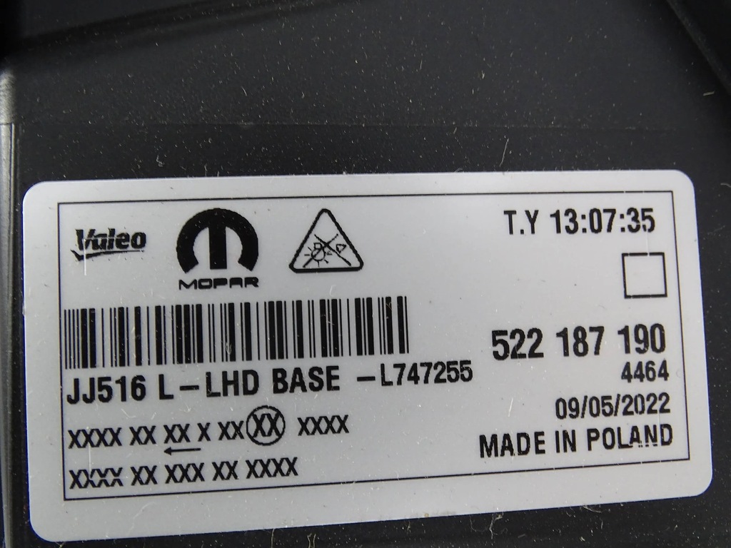 фото №8, Лампа перед передняя левая jeep avenger