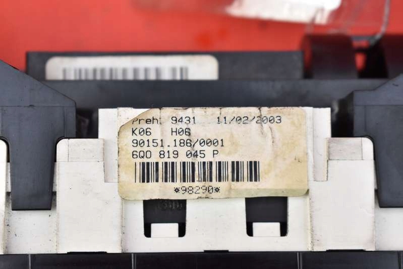 фото №6, Панель управление обдув 6q0819045p vw polo 4 iv 9n 01-05