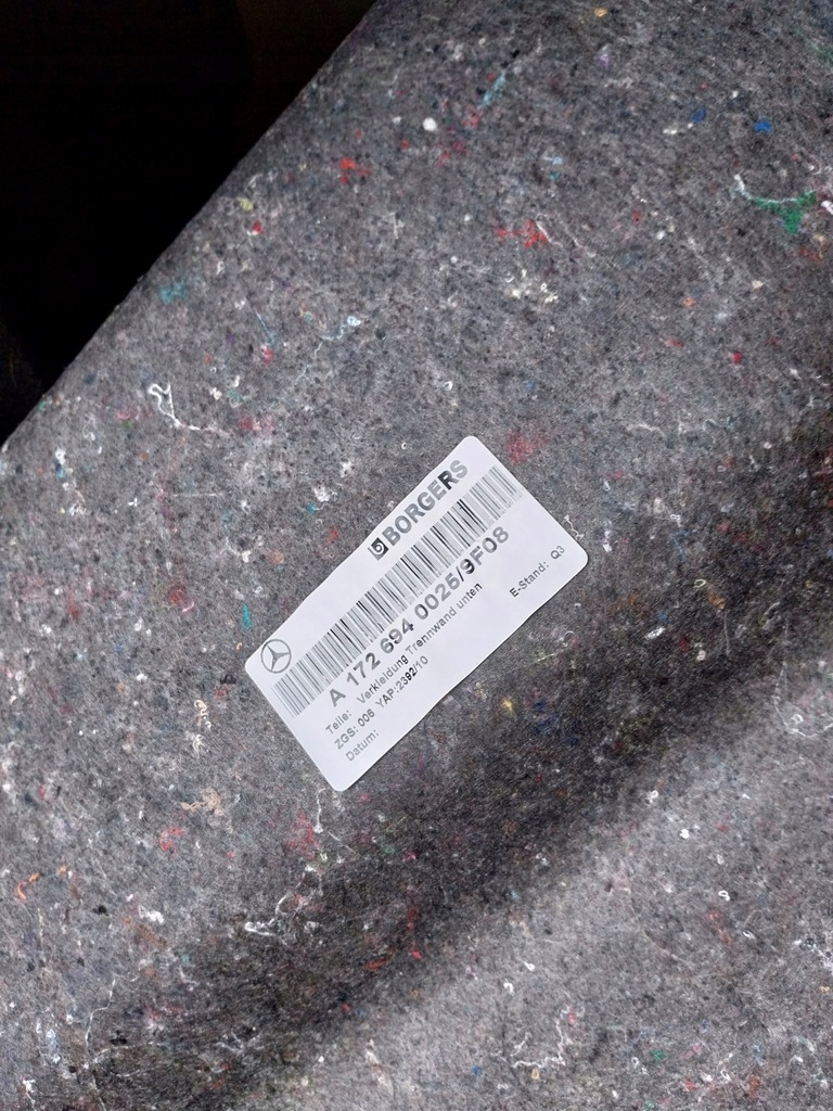 фото №4, Mercedes r172 slk обшивка багажника полка коврик