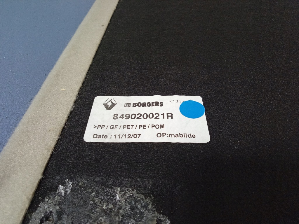 фото №5, Laguna iii kombi обшивка пол багажника