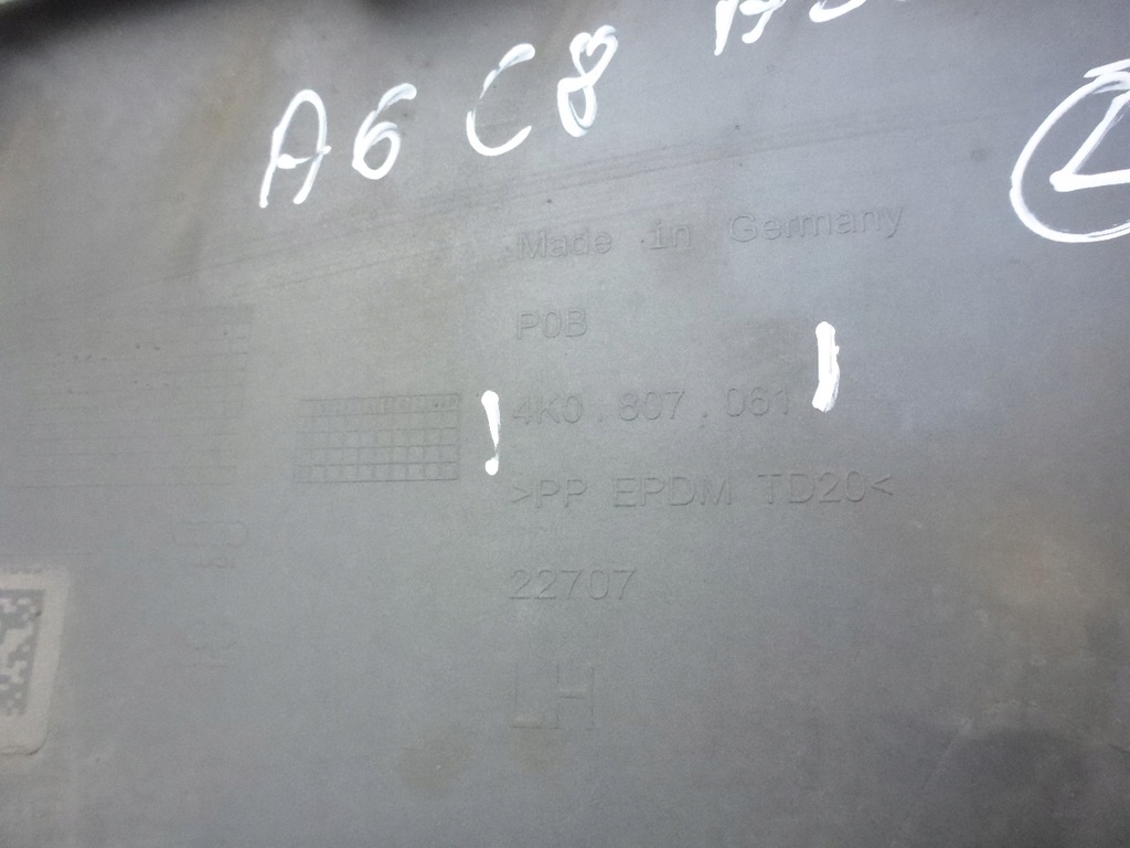 фото №12, Audi a6 c8 18- allroad накладка молдинг бампера левая правая перед оригинал