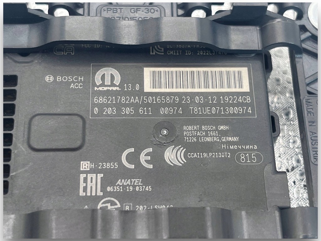 фото №3, Jeep compass ii lift датчик радар distronic 68621782aa m