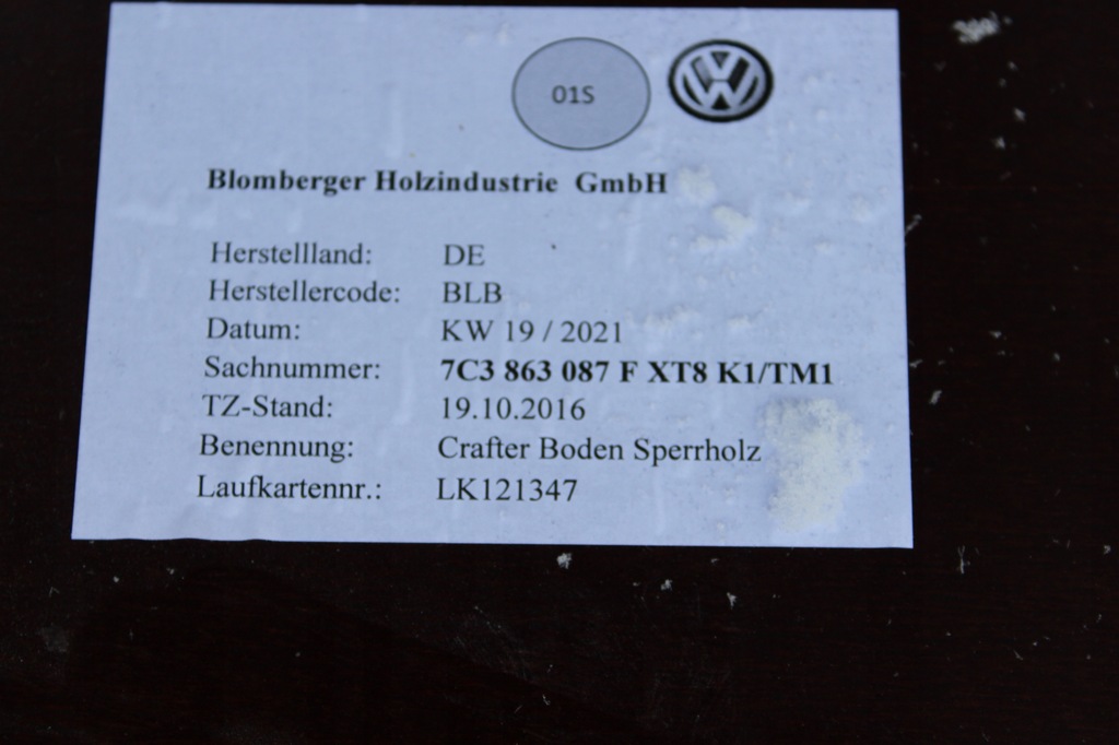 фото №8, Підлога кузов vw crafter man 7c3863089f 7c0863678l