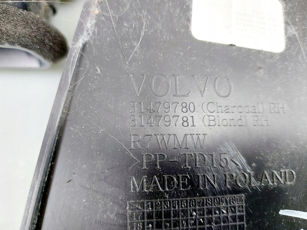 фото №8, Volvo v60 ii s60 iii 18r. обшивка захист стійка b праве 31479780