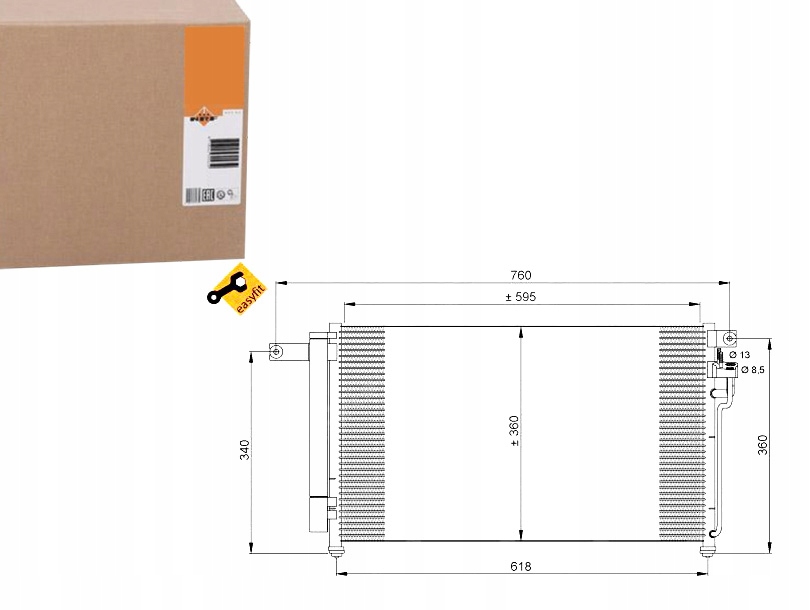 фото №1, Nrf 35851 конденсатор, кондиционер