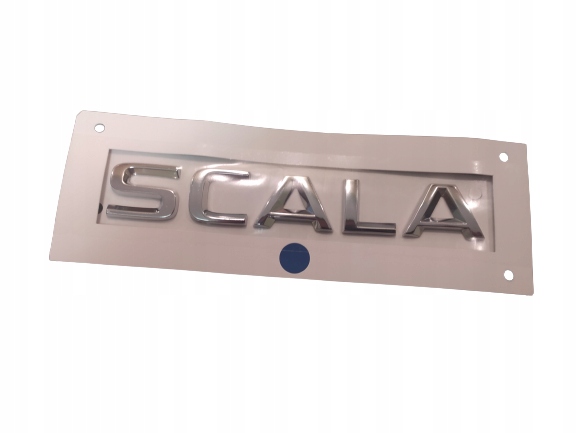 фото №1, Емблема значок надпис scala na задня кришки хром