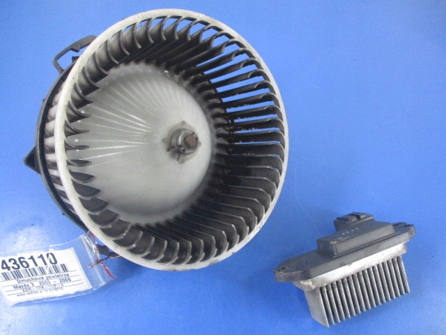 фото №1, Mazda 3 bk повітродувка повітря+ резистор вентилятор