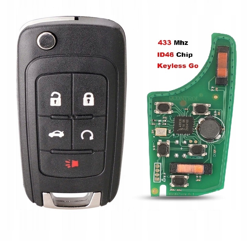 Купить Chevrolet volt, opel ampera ключ pilot keyless id46 433mhz