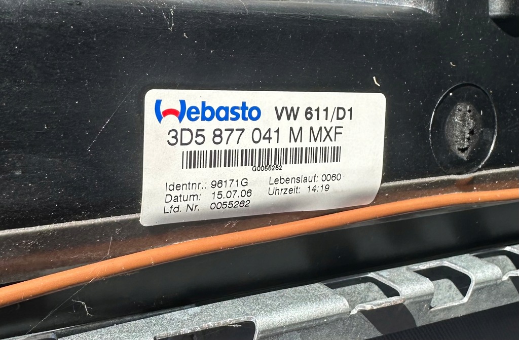 фото №9, Vw phaeton крыша люк 3d5877041 m