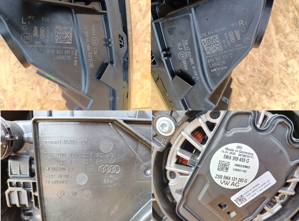 фото №10, Audi a3 s-line 8y sedan перед капот усилитель радиатор цвет ly9t 2025r