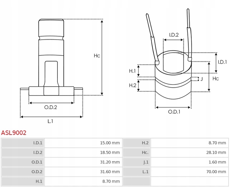 фото №3, Komutator генератора asl9002