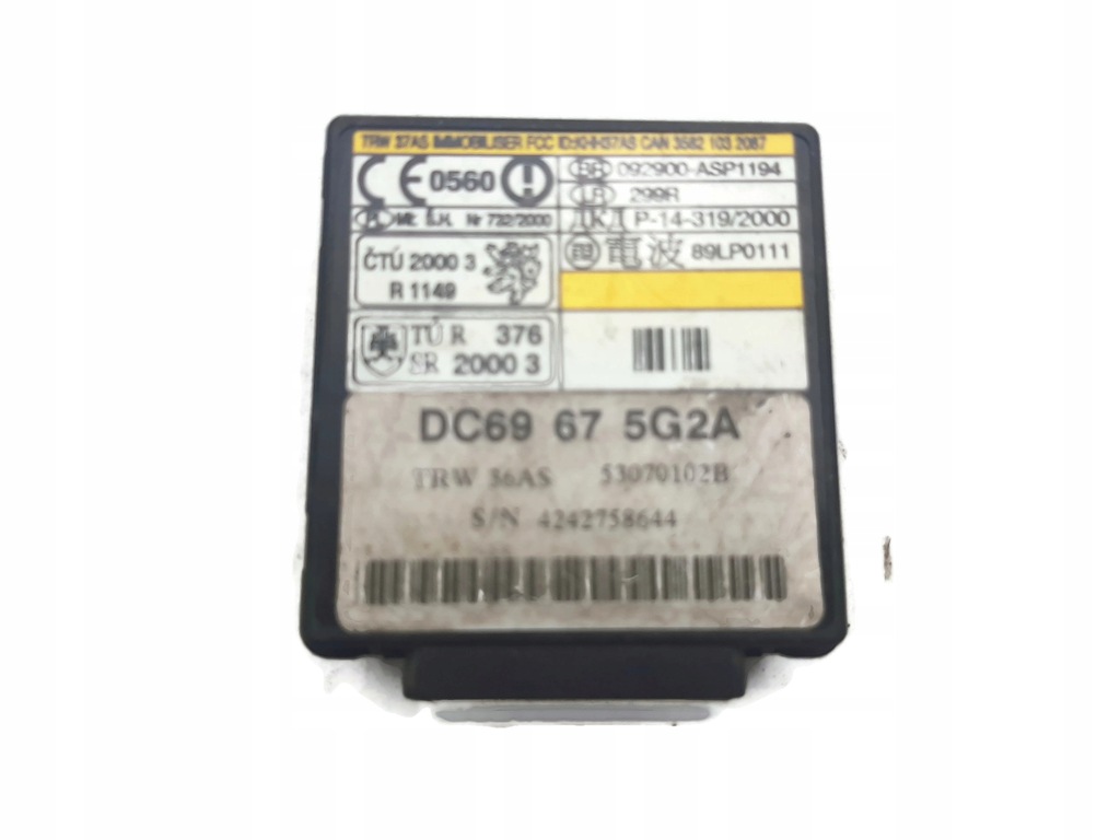 фото №1, Модуль імобілайзер mazda mpv dc69675g2a
