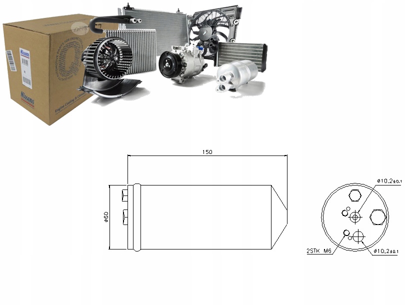 фото №1, Осушувач кондиціонера nissan maxima / maxima qx iv