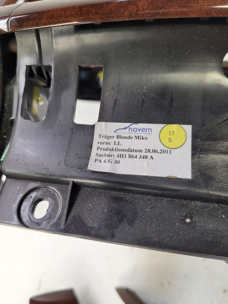 фото №14, Туннель dekor декоры audi a8 d4 4h1864348a drewno